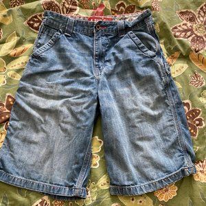 Vintage Kids Levis Denim Cargo Shorts 14R 27